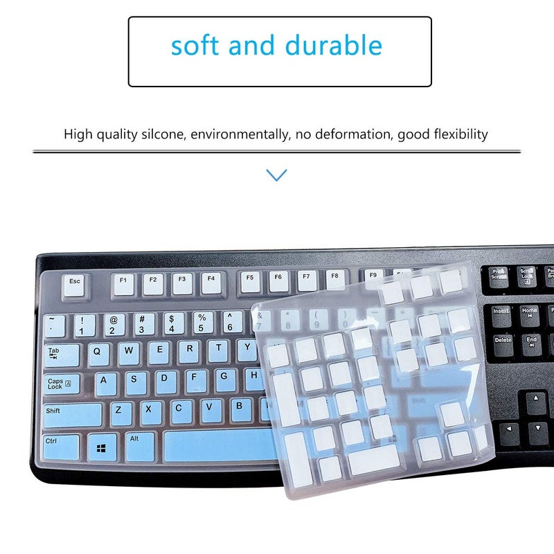 MUBUY-GOL MUBUY Keyboard Cover & Skin Protector for Logitech MK120 - keyboard Protective Skin, US Layout - Image 1